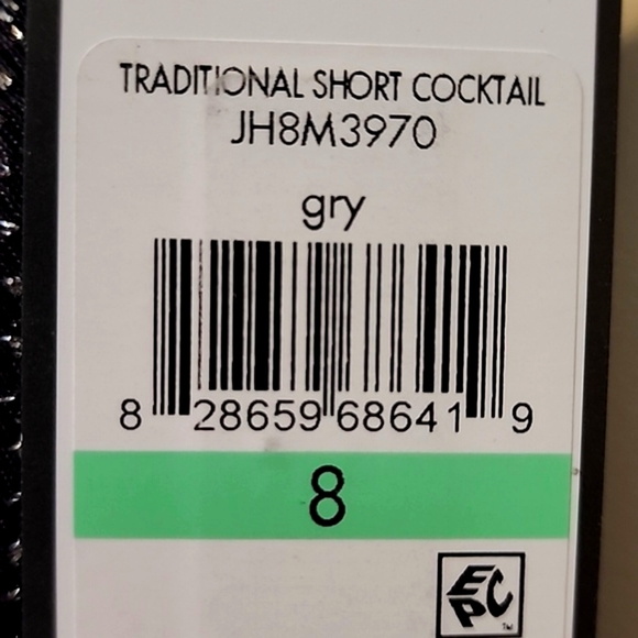 NWT Jessica Howard Gray Sparkle Cocktail Dress Size 8 - Picture 9 of 9